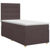 vidaXL Boxspringbed met matras Donkerbruin 90 x 190 cm Stof