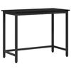 vidaXL Tafel Zwart Eiken 80 x 50 x 76,5 cm Engineered hout en staal