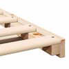 vidaXL Bedframe Bruin 120 x190 cm Massief grenenhout