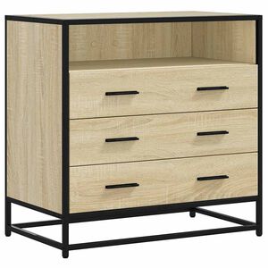 vidaXL Ladekast 70x41x70 cm bewerkt hout sonoma eikenkleurig