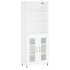 vidaXL Hoge kast 69,5x34x180 cm bewerkt hout wit