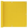 vidaXL Balkonscherm 90x300 cm HDPE geel