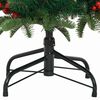 vidaXL Kunstkerstboom Groen 120 cm PVC en Metaal en Plastic