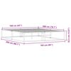 vidaXL Bedframe zonder matras 160x200 cm wit