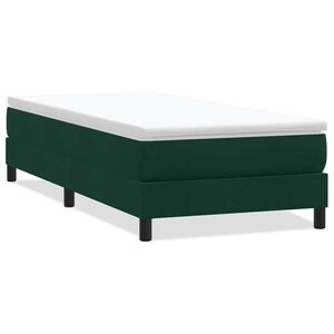 vidaXL Boxspring zonder matras fluweel donkergroen 80x220 cm