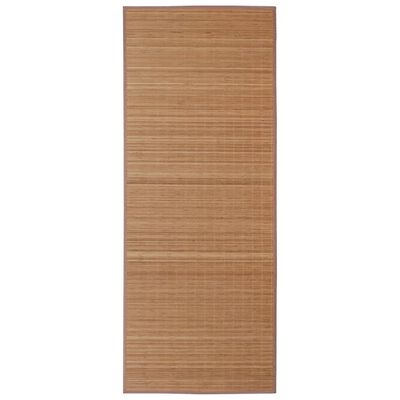 vidaXL Tapijt rechthoekig 150x200 cm bamboe bruin