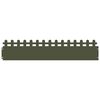 vidaXL Gazonranden 10 st 103 x 0,05 x 22 cm Staal Olijfgroen