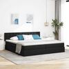 vidaXL Opbergbed met matras met matras Zwart 200 x 200 cm Bewerkt hout