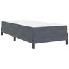 vidaXL Boxspringbed met matras Donkergrijs 90 x 200 cm Stof