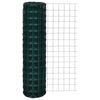 vidaXL Euro hek 25x1,5 m staal groen