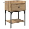 vidaXL Nachtkastje Artisan Eiken 40 x 29 x 60 cm Bewerkt hout