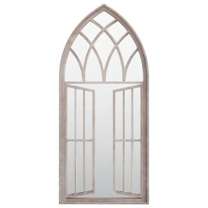 vidaXL Spiegel 100x45 cm ijzer zandkleurig