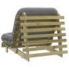 vidaXL Futon slaapbank met matras 80x206x11 cm ge&iuml;mpregneerd hout