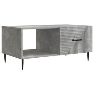 vidaXL Salontafel Betongrijs 90 x 50 x 40 cm Bewerkt hout