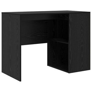 vidaXL Bureau Zwart Eiken Bewerkt hout 102 x 50 x 75 cm