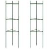 vidaXL Tomatenkooi 2 st 116 cm staal en polypropeen