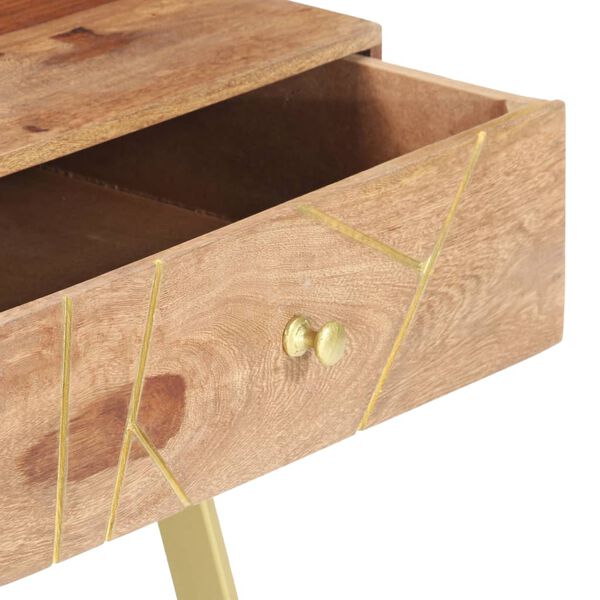 vidaXL Salontafel 95x50x42 cm massief hout