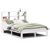vidaXL Bed met boekenkast zonder matras grenenhout wit 160x200 cm
