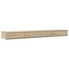 vidaXL Bedlades Sonoma Eiken 180 x 36,5 x 16,5 cm Bewerkt hout