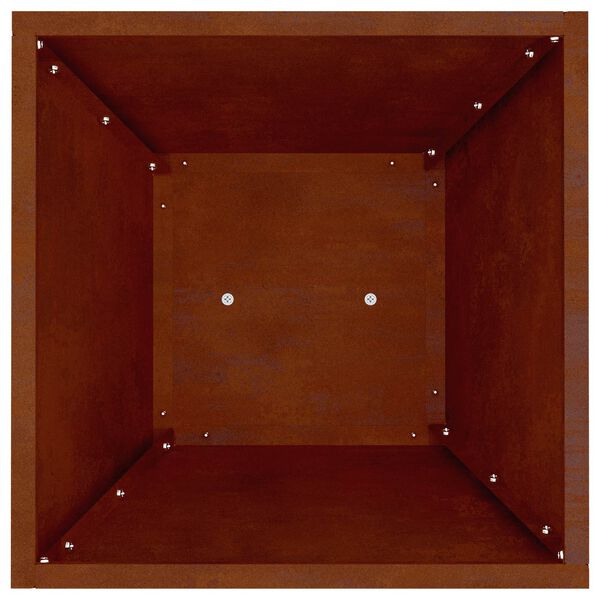 vidaXL Pilaar Plantenbak 2 pcs Zilver 35 x 35 x 73 cm