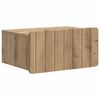 vidaXL Wandbeugel Bedkast Artisanaal eiken 49 x 34,5 x 24 cm