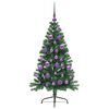 vidaXL Kunstmatig Voorverlicht Kerstboom met 150 LED Groen 120 cm PVC