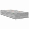 vidaXL Opbergbedframe met opslag Grijs Sonoma 90 x 200 cm Bewerkt hout