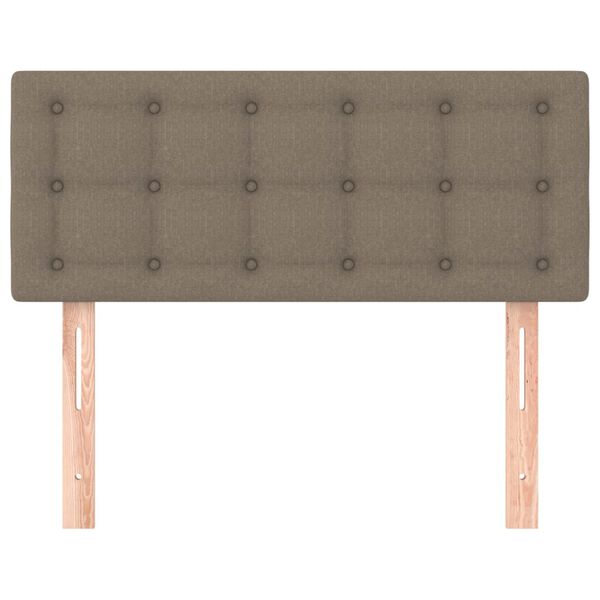 vidaXL Hoofdbord 90x5x78/88 cm stof taupe