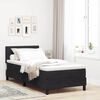 vidaXL Boxspringbed met matras Zwart 90 x 190 cm Fluweel