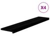 vidaXL Traptreden 4 st 120x30x2 cm massief eikenhout bruin-zwart