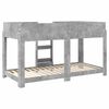 vidaXL Bunk Bed voor Kinderen Beton Grijs 100 x 200 cm Bewerkt hout