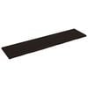 vidaXL Wastafelblad 200x50x(2-4) cm behandeld massief hout donkerbruin