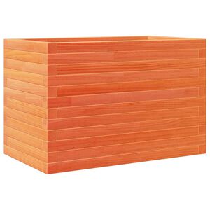 vidaXL Plantenbak 70x40x46 cm massief grenenhout wasbruin