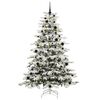 vidaXL Kunstmatige Inklapbare Kerstboom Wit 240 cm PE en PVC