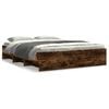 vidaXL Bedframe zonder matras hout gerookt eikenkleurig 160x200 cm