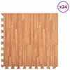 vidaXL Puzzel Oefenmatten 24 pcs Bruin 8,64 ㎡ EVA Schuim