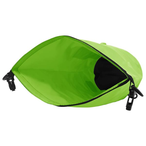 vidaXL Drybag met rits 15 L PVC groen