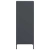 vidaXL Hoge kast 39x35x103,5 cm staal antracietkleurig