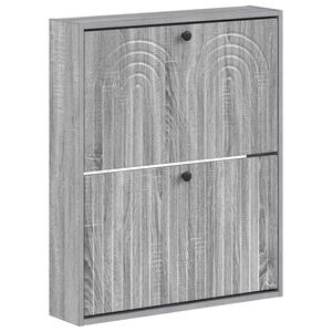 vidaXL Wandgemonteerde Schoenkast ALKMAAR 71 x 17 x 86 cm Bewerkt hout
