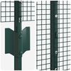 vidaXL Hek met Paal Groen 1,2 x 25 m Staal en PVC
