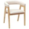 vidaXL Eettafelstoelen 2 pcs Naturel 54 x 57 x 73 cm