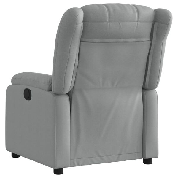 vidaXL Relaxfauteuil lichtgrijze stof