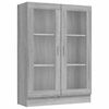vidaXL Vitrinekast 82,5x30,5x115 cm bewerkt hout grijs sonoma eiken