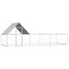 vidaXL Kippenren 6x2x2 m gegalvaniseerd staal