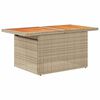 vidaXL 11-delige Tuinset met kussens poly rattan beige