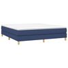 vidaXL Boxspring bed stof blauw 160x200 cm