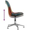 vidaXL Eetkamerstoelen draaibaar 2 st patchwork stof