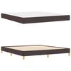 vidaXL Boxspringbed met matras Donkerbruin 180 x 200 cm Stof