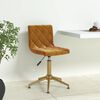 vidaXL Eetkamerstoel draaibaar fluweel bruin