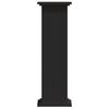 vidaXL Plantenstandaard 33x33x100 cm bewerkt hout zwart